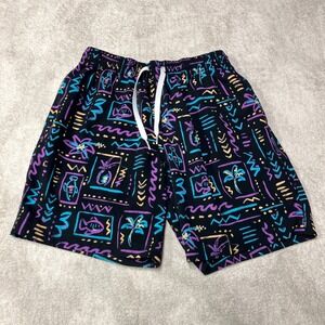 Chubbies 7" Mesh Lined Swim Trunks 90s Retro Abstract Geometric AOP Mens M
